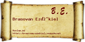 Brasovan Ezékiel névjegykártya